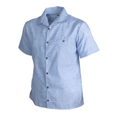 Camisa Odin manga corta de Lino Azul